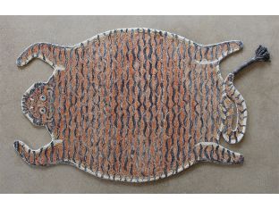 5' X 7'6" Tangerine Tiger Rug - Cleared