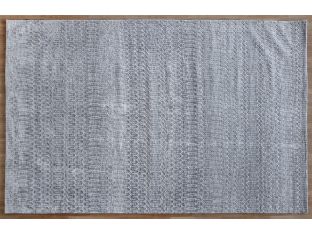 8'6" X 12' Ivory w/Charcoal Lattice Rug - Cleared