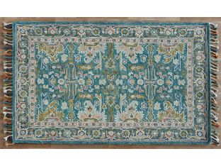 5'6 X 7'6" Blue & Navy Multicolored Rug - Cleared
