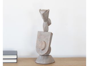 Shield Wood Sculpture --Cleared Decor