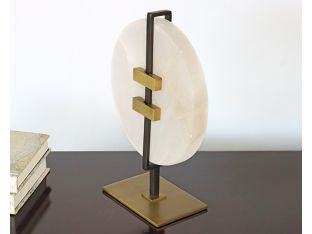 Alabaster Sculpture #1 w/ Brass and Bronze - Cleared