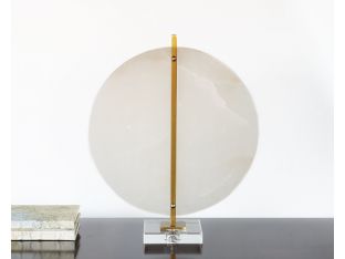Alabaster Sculpture #2 w/ Brass and Bronze - Cleared