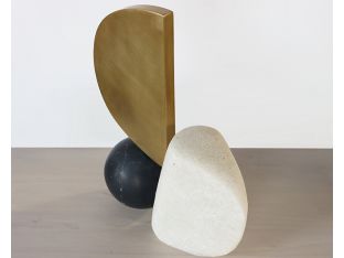 Mixed Media Abstract Geometric Sculpture - Cleared