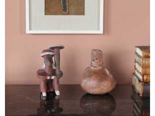 Set Of 2 Pre-Columbian Style Figurines II