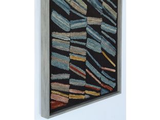 29" X 53" Drafty Black/Multi Wall Art - Cleared