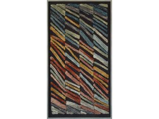 29" X 53" Windblown Black/Multi Wall Art- Cleared