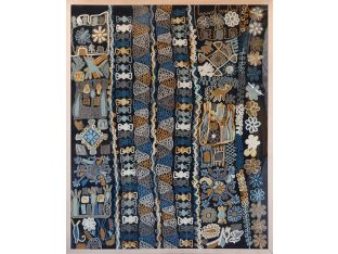Ziggy Embroidered Textile 40W X 50H