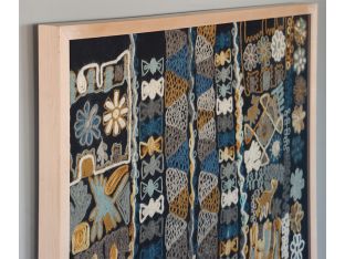 Ziggy Embroidered Textile 40W X 50H