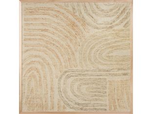 Rock Garden Woven Wall Art 40W X 40H - Cleared