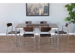 Marble Top & Steel Leg Table