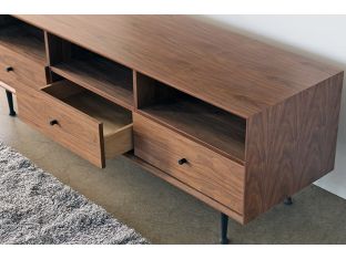 3 Drawer Mid-Century Modern Media Console