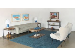 Acacia Wood Sofa Table With Iron Frame