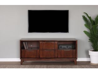 Loft-Style Walnut Media Console