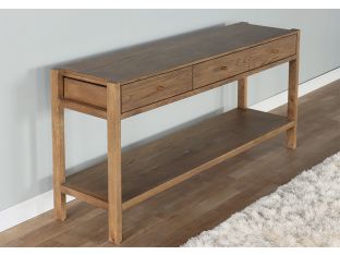 Tawny Oak 3 Drawer Console