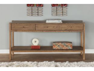 Tawny Oak 3 Drawer Console