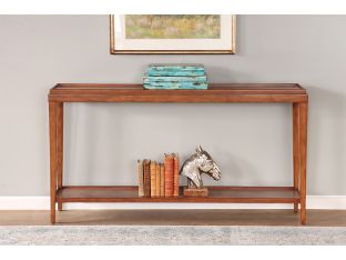 Console Table with Raised Edge and Undershelf