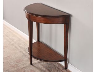 Demi-lune Console Table with Undershelf
