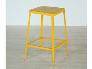 Yellow Square Counter Stool
