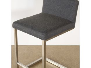 Charcoal Grey Cantilever Counter Stool