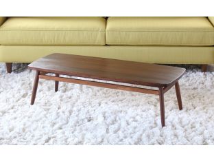 Twist Rectangular Coffee Table in Black Walnut