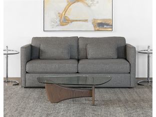 Mid Century Style Coffee Table With Glass Top