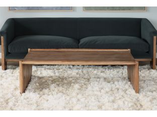 Weathered Oak Modern Waterfall Coffee Table