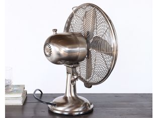 Vintage Stainless Steel Industrial Table Fan