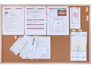 Thin Light Wooden Frame Bulletin Board