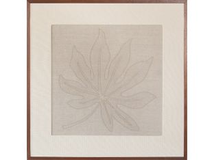 Schefflera Embroidered Botanical 36W X 36H