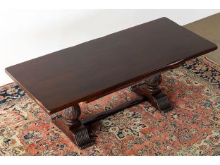 Double Pedestal Antique Mahogany Desk 