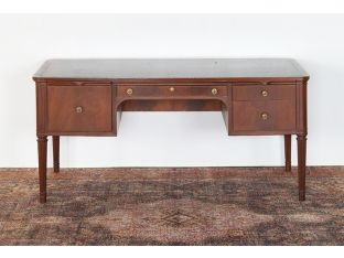 Antique Mahogany Desk with Leather Top