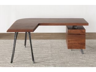 Acacia Wood L Desk