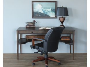 Writing Desk With Curved Mid Shelf