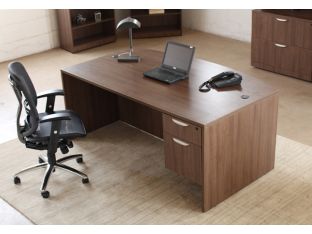 Bow Front Executive Desk