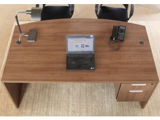 Bow Front Executive Desk