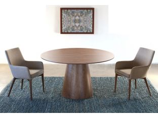 Walnut Pedestal Dining Table