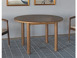 Toasted Natural Oak Round Dining Table