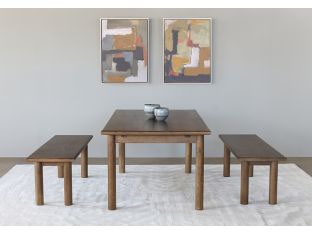 Toasted Natural Oak Dining Table With Extension