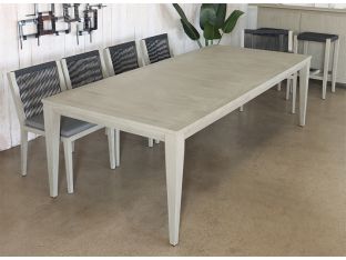 Grey Teak Outdoor Dining Table