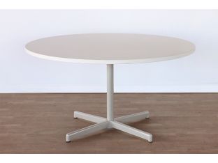 Round Off-White Conference Table