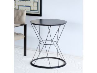 Metal Basket Side Table