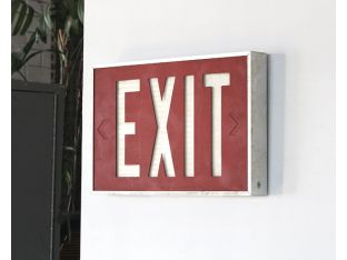 Cast Aluminum Exit Sign