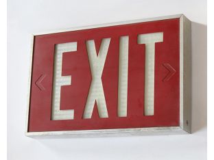 Cast Aluminum Exit Sign