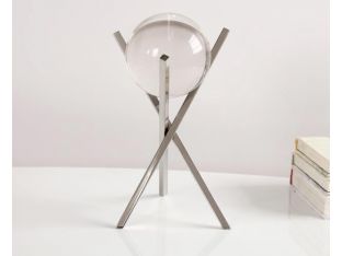 Crystal Ball on Nickel Tripod Base