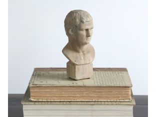 Small Antiqued Wood Bust