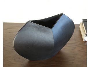 Pinched Bronze Abstract Vase - Cleared Decor