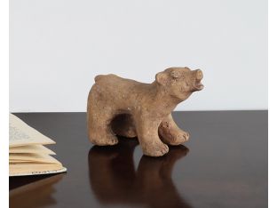 Clay Bear Figurine 