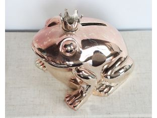 Polished Toad Prince Piggy Bank
