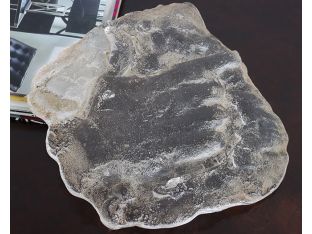 Cast Glass Hand Imprint