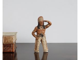 Cast Iron Native American Piggy Bank